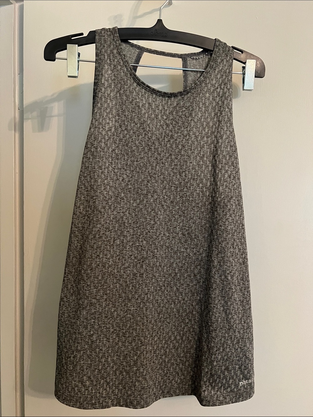 Patagonia Gray Heathered Racerback Tank Top